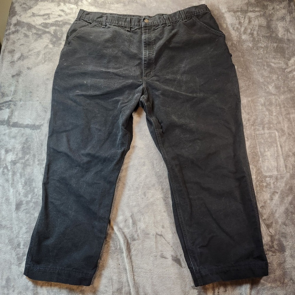 Carhartt Pants Mens 48x32 Black B171 Loose Original Fit Canvas Carpenter Work